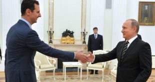 الرئيسان الروسى بوتين والسورى الأسد. (الإنترنت).