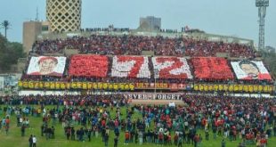 إحياء الذكرى الرابعة لضحايا استاد بورسعيد. (صورة من صفحة رابطة مشجعي النادي الأهلي على فيسبوك).