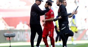 إصابة محمد صلاح فى نهائي كأس الاتحاد الإنجليزي 2022 (الإنترنت)