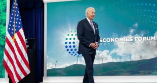 الرئيس الأمريكي جو بايدن خلال كلمته في منتدى الاقتصادات الكبرى حول الطاقة والتغير المناخي، 17  يونيو 2022 (أ ف ب)