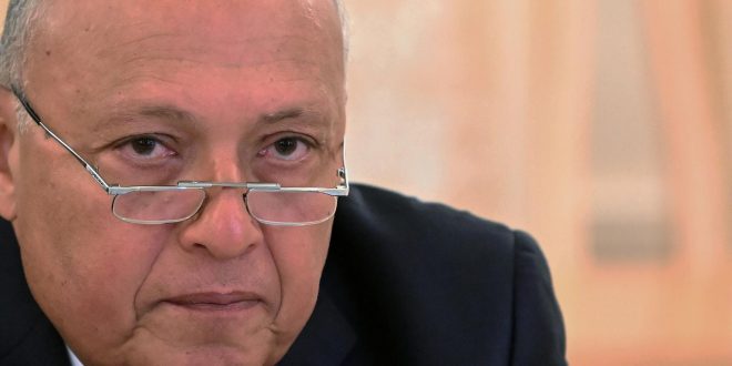 وزير الخارجية المصري سامح شكري. (أرشيفية)