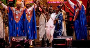 من افتتاح مهرجان كتاوة وموسيقى العالم في مدينة الصويرة المغربية، 22 يونيو 2023. (أ ف ب)