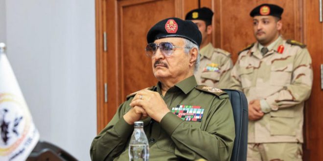 لمشير خليفة حفتر، قائد الجيش الليبي المتمركز في شرق البلاد"أرشيفية"