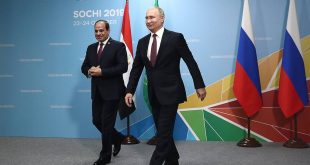 الرئيس المصري عبد الفتاح السيسي مع نظيره الروسي فلاديمير بوتين(أرشيفية)
