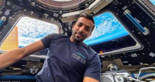 لرائد الإماراتي سلطان النيادي ينشر أول رسالة من الفضاء (الانترنت)