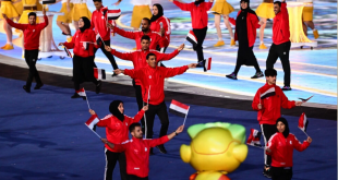 مشاركة البعثة اليمنية في حفل افتتاح دورة الألعاب الآسيوية في هانغجو في 23 سبتمبر 2023 (ا ف ب)