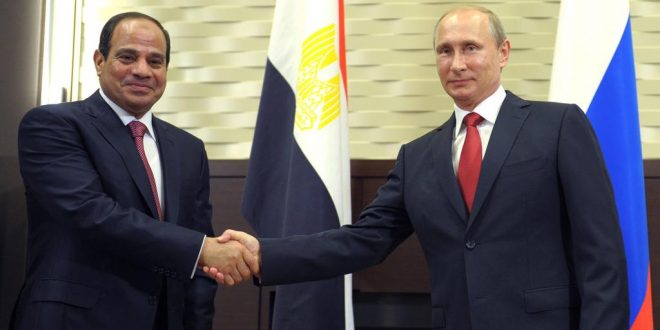 الرئيس المصري عبد الفتاح السيسي مع نظيره الروسي فلاديمير بوتين (أرشيفية)