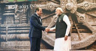 رئيس وزراء الهند يستقبل الرئيس #السيسي بمقر انعقاد "قمة العشرين" في نيودلهي(أ ش أ)