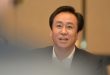 رئيس شركة التطوير العقاري الصينية "إيفرغراند" شو جيايين - المعروف باسمه باللغة الكانتونية هوي كا يان - خلال اجتماع في مدينة ووهان، في 5 يونيو 2017 يونيو 2017. (أ ف ب)
