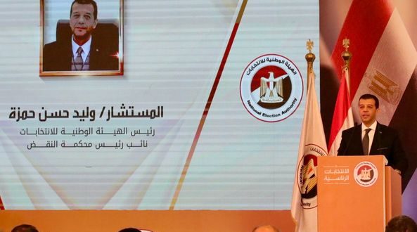 المستشار وليد حمزة، رئيس الهيئة الوطنية للانتخابات(أ ش أ)