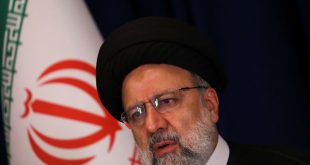 الرئيس الإيراني إبراهيم رئيسي خلال مؤتمر صحفي في نيويورك، 20 سبتمبر 2023. (رويترز)