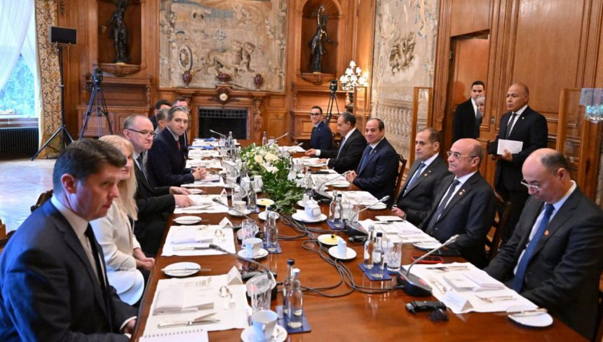السيسي ورئيس وزراء إيرلندا يتفقان على ضرورة توسيع الاعتراف الدولي بفلسطين