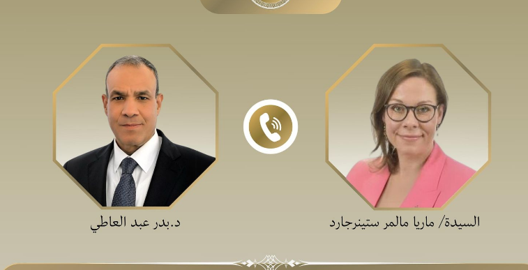 وزير الخارجية يستعرض جهود مصر لتثبيث اتفاق غزة مع نظيرته السويدية 1 Capture 157