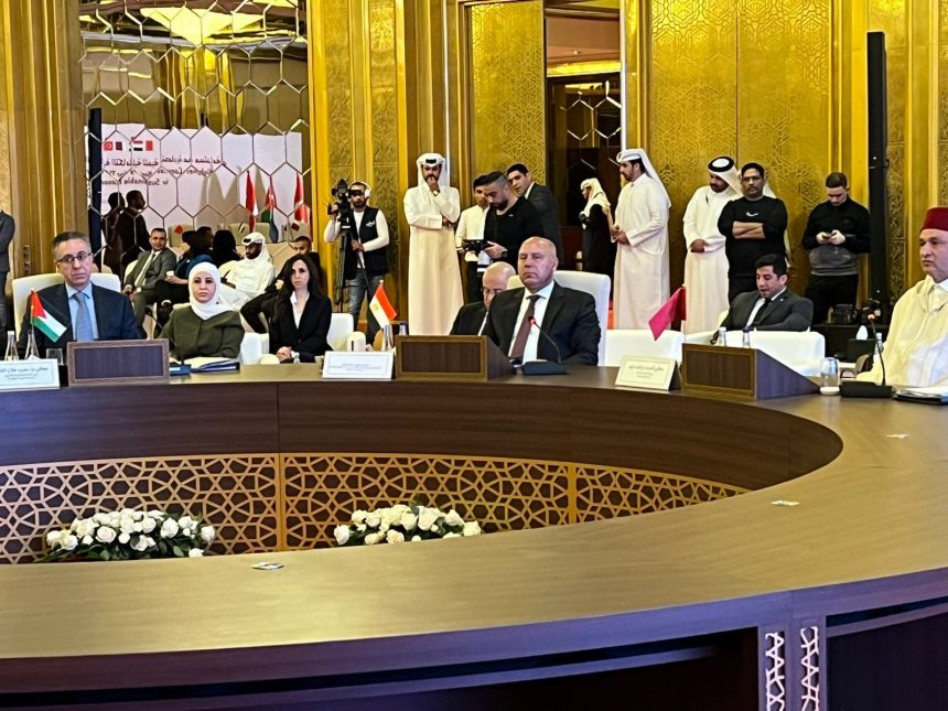 الوزير خلال مشاركته في أعمال الاجتماع الخامس للجنة العليا للشراكة الصناعية التكاملية