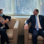 وزير المالية. في لقائه بالمستشار الخاص للأمين العام للأمم المتحدة للشئون الأفريقية بنيويورك