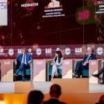 وزيرة التخطيط خلال الختامية لمؤتمر العلا لاقتصادات الأسواق الناشئة