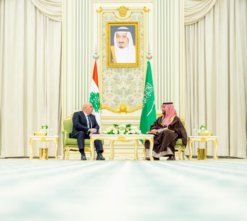ولي العهد السعودي ورئيس لبنان