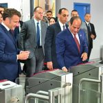 الرئيس السيسي ونظيره الفرنسي يتفقدان محطة عدلي منصور المركزية