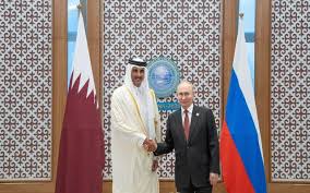 بوتين وأمير قطر