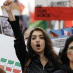 مظاهرة في برلين عام 2023 ضد النظام الإيران