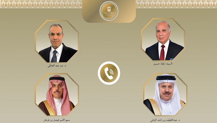 وزير الخارجية يبحث مع نظرائه بالعراق والسعودية والبحرين سبل احتواء التصعيد بين إيران وإسرائيل