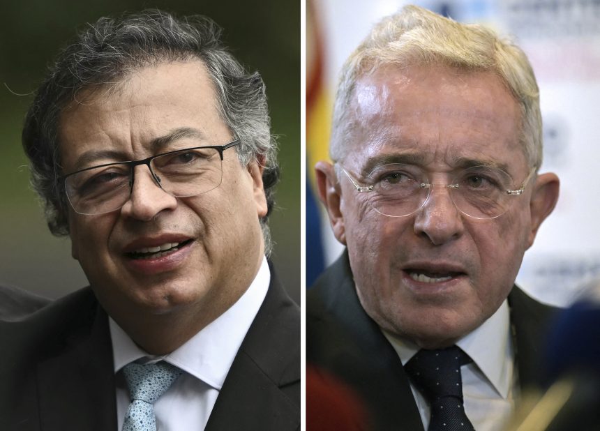 AFP 20250801 68KK4ZQ v1 HighRes ComboColombiaPoliticsJusticeUribePetro