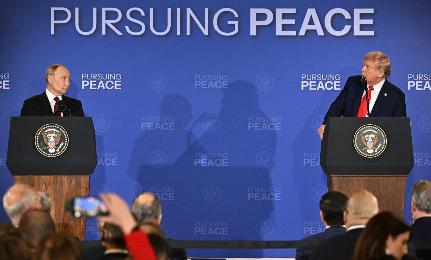 AFP 20250816 69NM4DR v1 HighRes UsUkraineRussiaConflictSummitTrumpPutinPresser