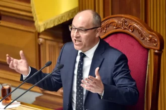 Former Speaker of the Ukrainian Parliament Andriy Parubiy