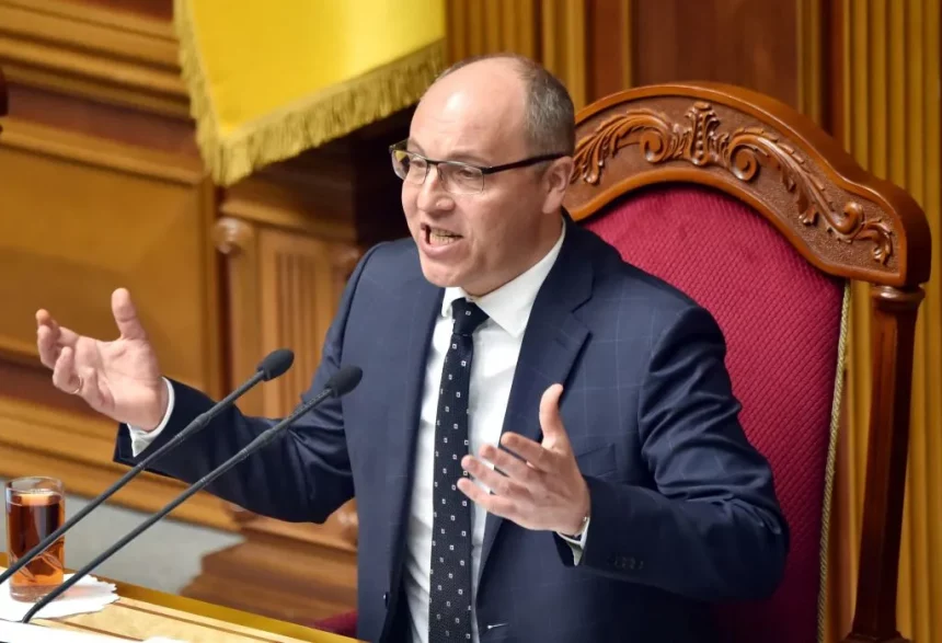 Former Speaker of the Ukrainian Parliament Andriy Parubiy