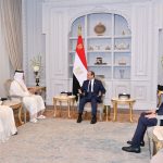 السيسي يستقبل رئيس وزراء قطر