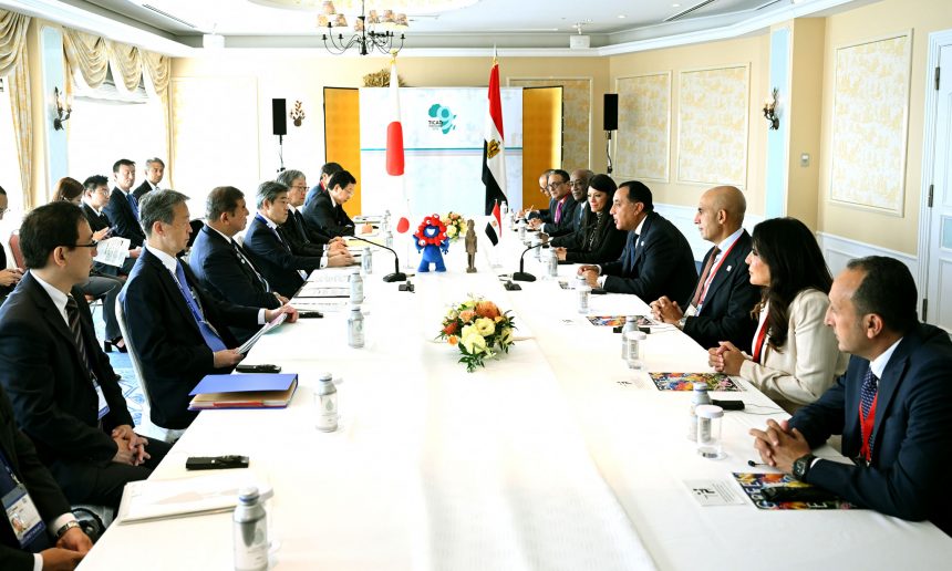 رئيس الوزراء يلتقى رئيس وزراء اليابان