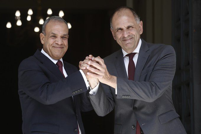 وزير الخارجية ونظيره اليوناني