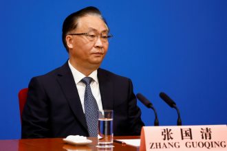 Jiang Guoqing Vice Premier of the State Council of China in charge of transportation and industry
