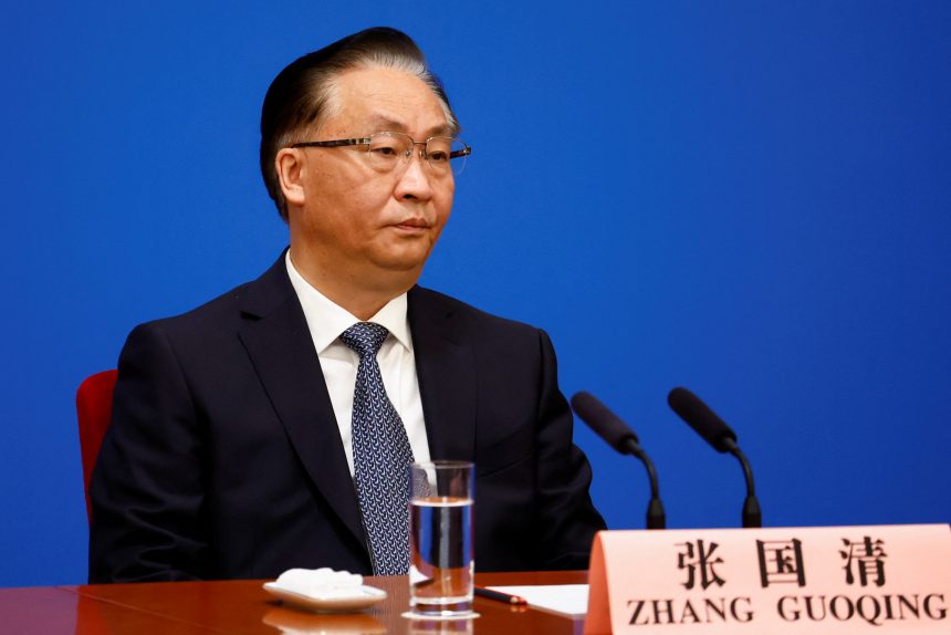 Jiang Guoqing Vice Premier of the State Council of China in charge of transportation and industry