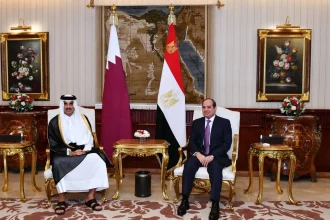 السيسي وأمير قطر