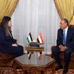 وزير الخارجية ونظيرته الفلسطينية