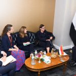 وزير الخارجية يلتقي مع رئيسة اللجنة الدولية للصليب الأحمر