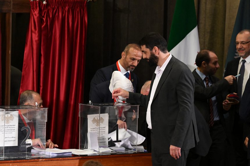 AFP 20251005 77QL4RT v1 HighRes SyriaPoliticsVote
