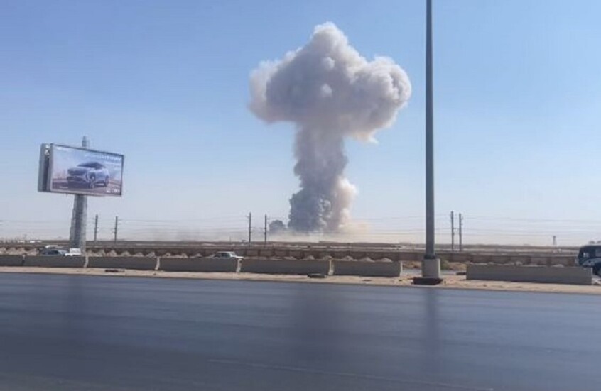 انفجار في العبور
