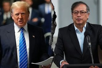 لرئيسان الأمريكي دونالد ترامب والكولومبي غوستافو بيترو