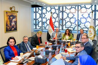 وزيرة التنمية المحلية والقائم بأعمال وزير البيئة، ووزير الموارد المائية والرى، ووزير الزراعة