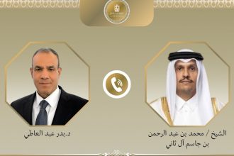 اتصال هاتفي بين وزير الخارجية ورئيس وزراء ووزير خارجية قطر e1762703675747