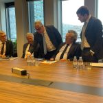 رئيس اقتصادية قناة السويس يلتقي مسؤولي شركات Voltalia و Groupe HOLDER