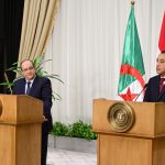 مؤتمر صحفي مشترك بين مصر والجزائر