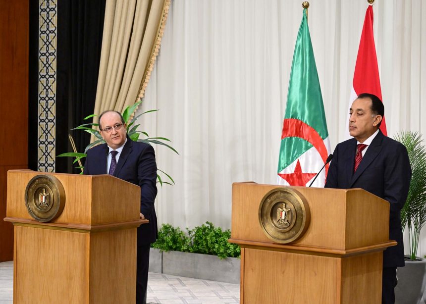 مؤتمر صحفي مشترك بين مصر والجزائر