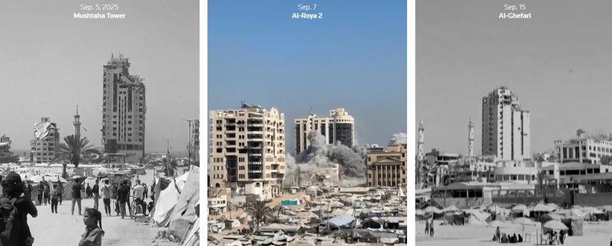 مبان مدمرة في غزة