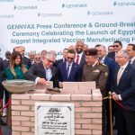 يس اقتصادية قناة السويس يشهد وضع حجر الأساس لمصنع جينفاكس للقاحات والأدوية