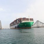 عبور سفينة الحاويات العملاقة CMA CGM SEINE قناة السويس