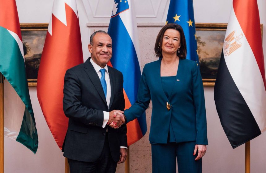 وزير الخارجية ونظيرته السلوفينية e1770383814831
