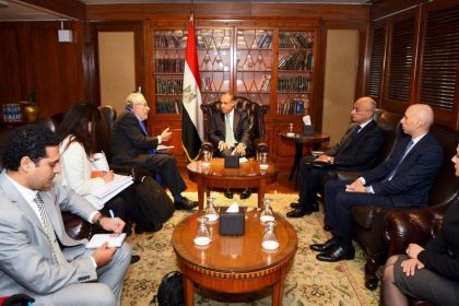 وزير الخارجية يستقبل المقرر الخاص المعني بالحق في المياه في مستهل زيارته إلى مصر